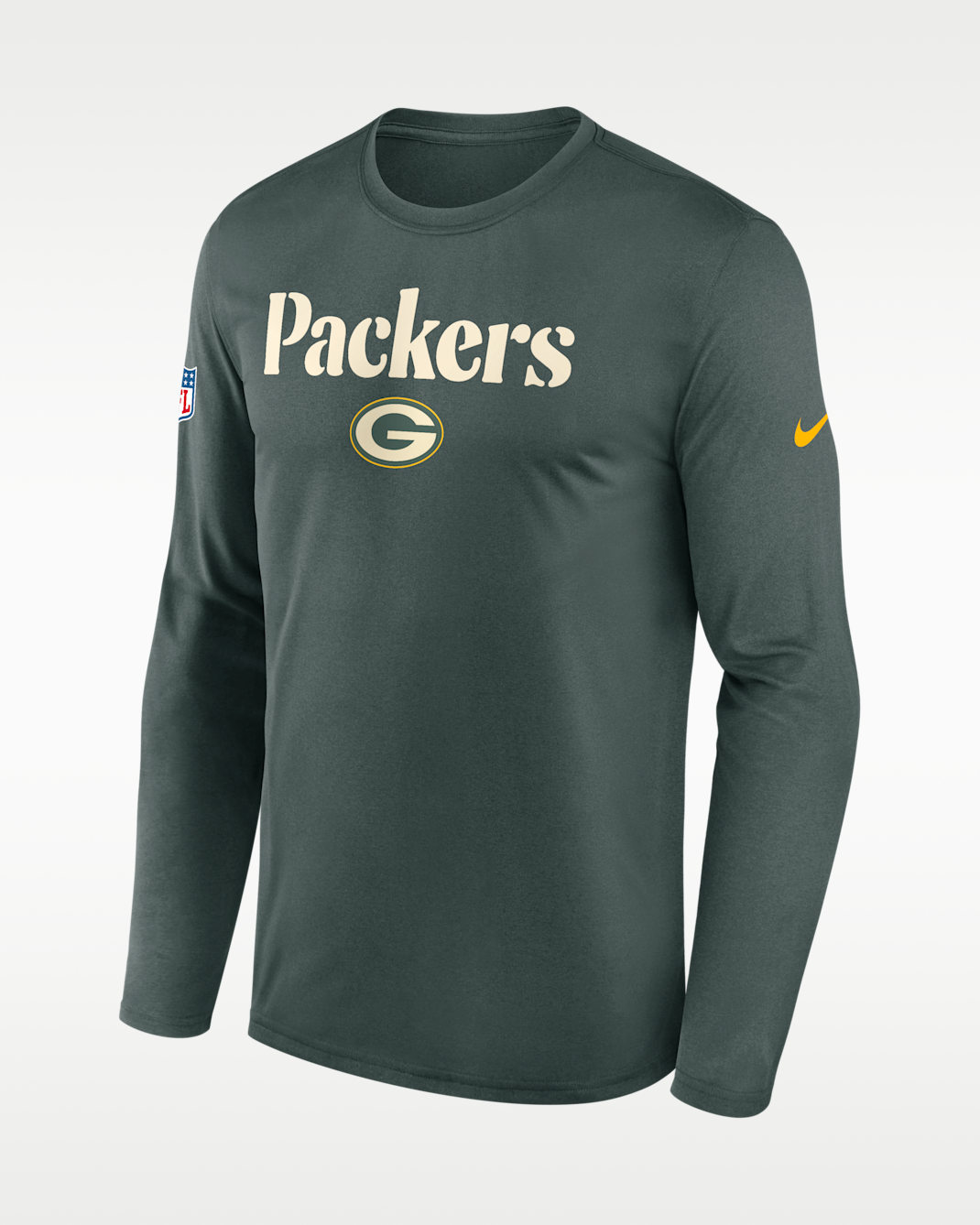 Green Bay Packers Rivalries Collection Sideline Legend Men's Nike Dri-FIT NFL Long-Sleeve T-Shirt - Green