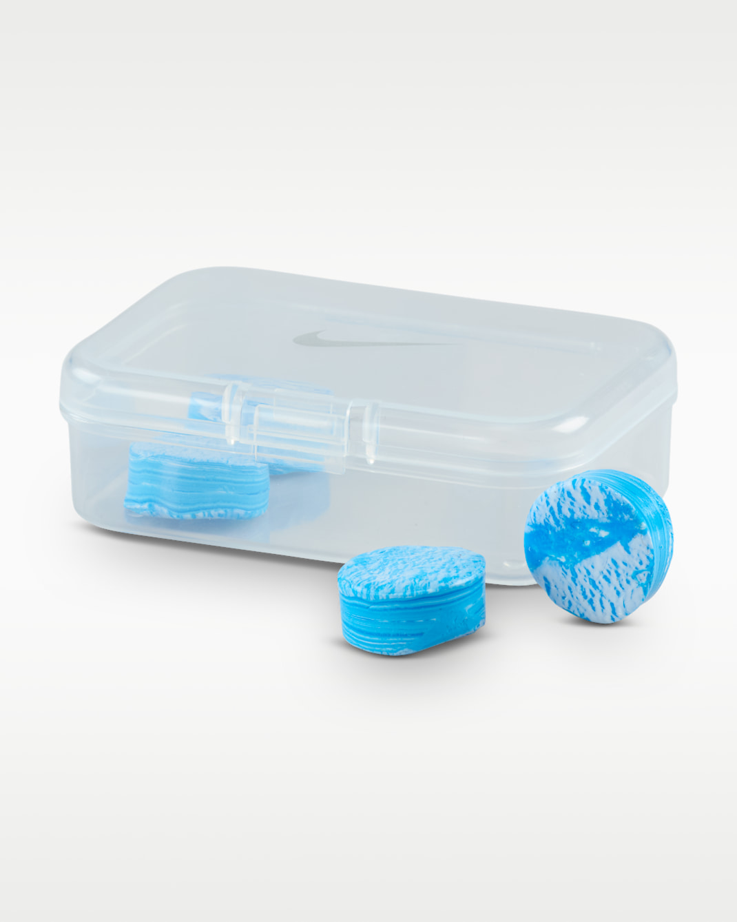 Tapones para los oídos Comfort de silicona Nike Swim - Azul foto/Blanco/Plata