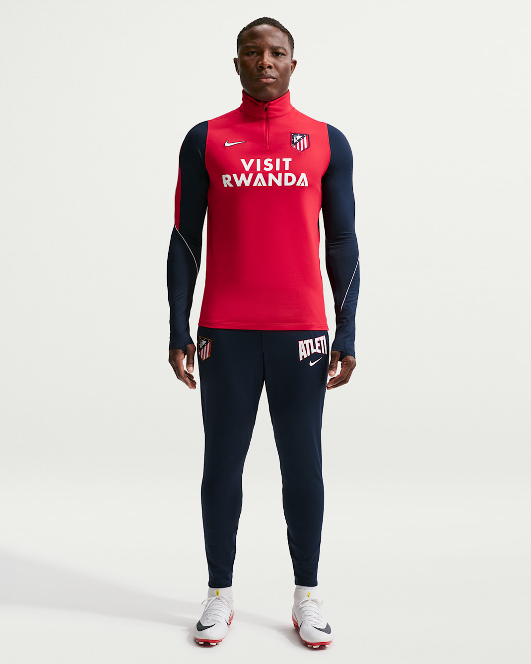 Atlético Madrid Strike Third Nike Dri-FIT Strick-Fußballhose für Herren - Obsidian/Obsidian/Weiß