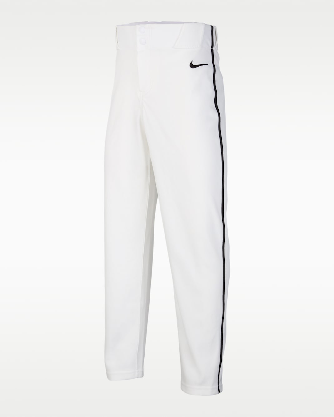 Nike Vapor Select 2 Big Kids' Piped Baseball Pants - White/Black/Black