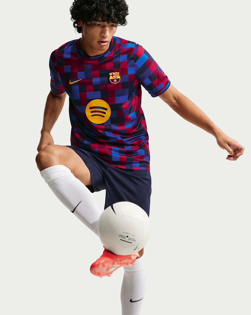 FC Barcelona Home Men's Nike Dri-FIT Soccer Pre-Match Top