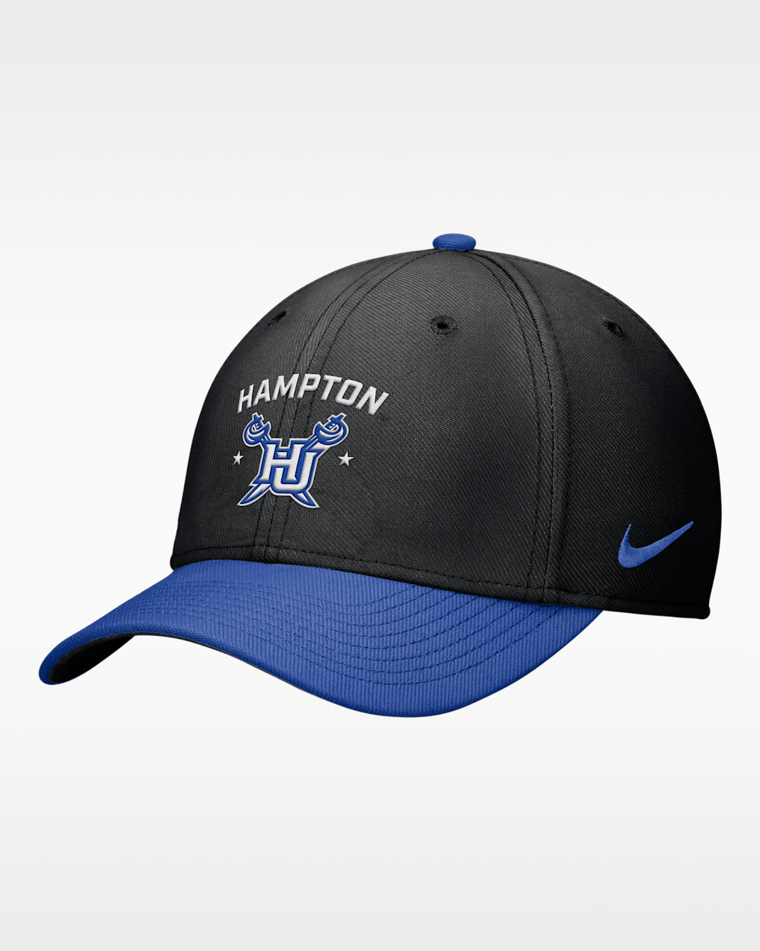 Nike Rise College (Hampton University) Dri-FIT SwooshFlex Cap - Black