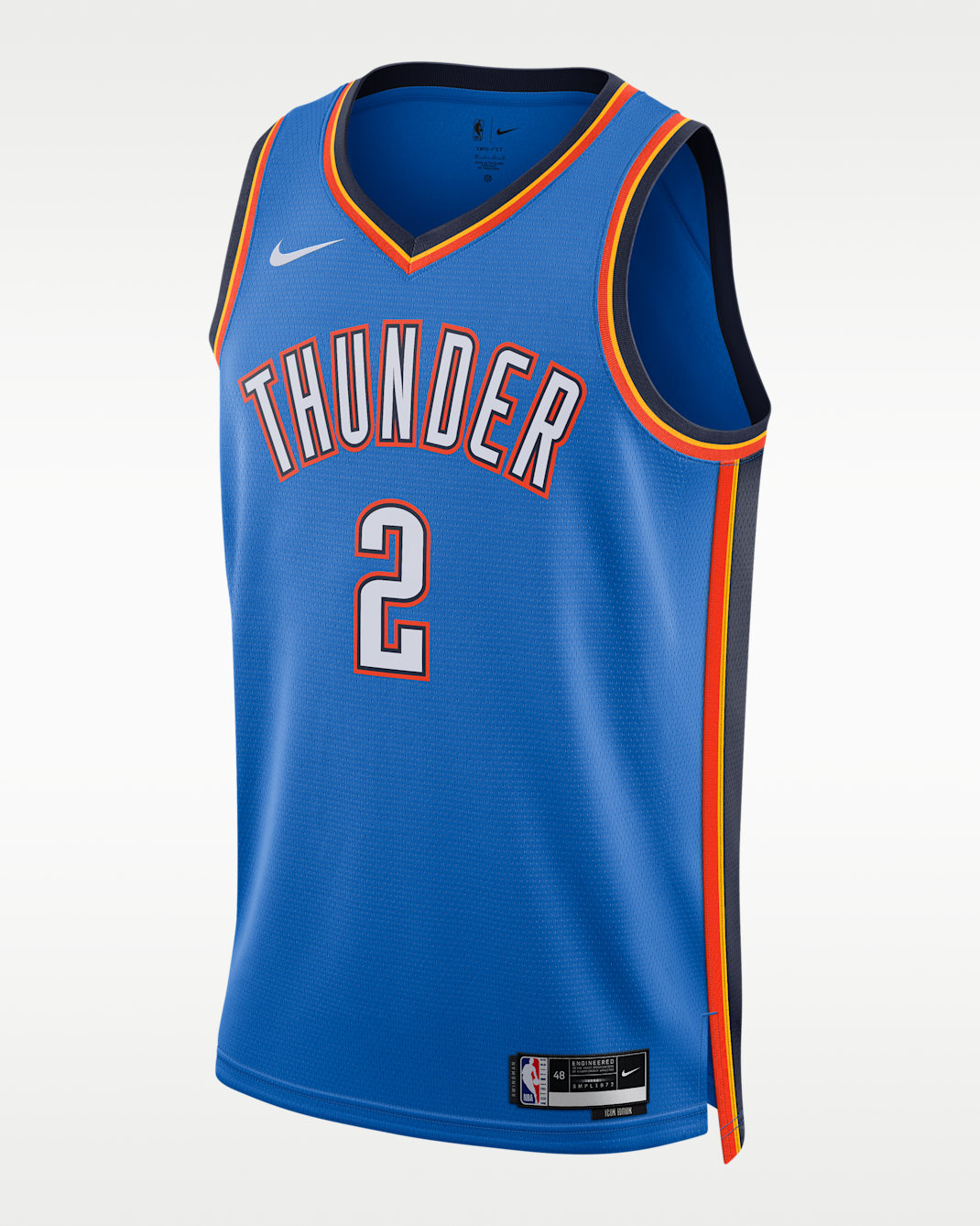 Oklahoma City Thunder Icon Edition Men's Nike Dri-FIT NBA Swingman Jersey - Signal Blue