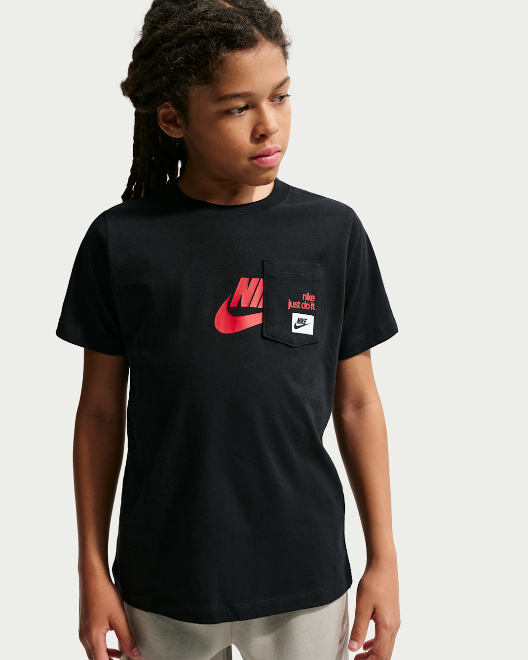 Nike Sportswear Big Kids' T-Shirt - Black