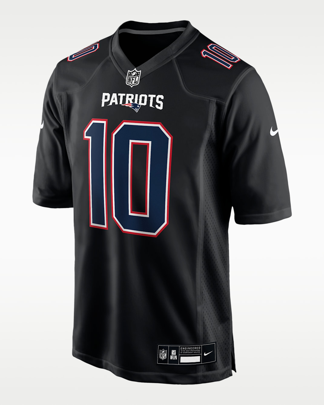 Jersey Nike de la NFL Game para hombre Drake Maye New England Patriots - Negro