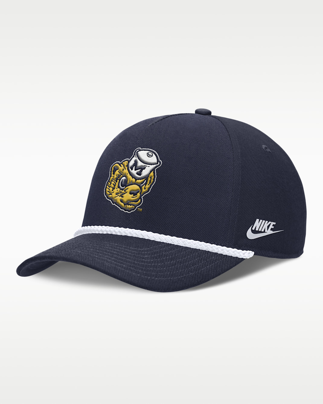 Michigan Legacy Basketball Rope Rise Men's Nike College Adjustable Hat - Navy