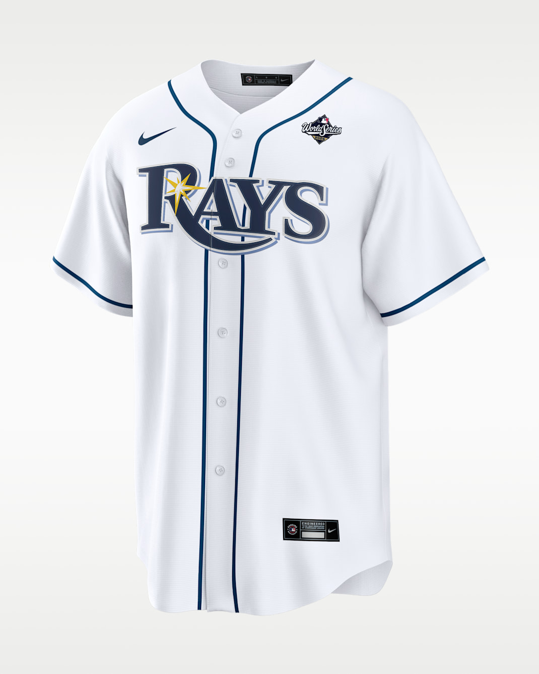 Junior Caminero Tampa Bay Rays 2026 World Series Participant Men's Nike MLB Replica Jersey - White