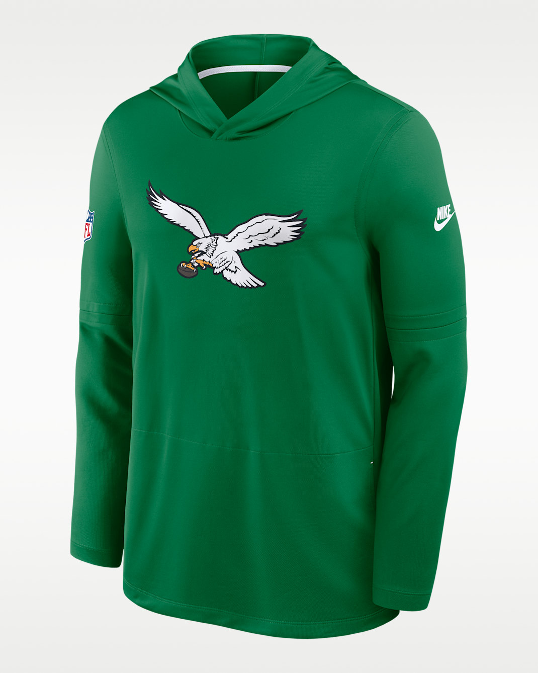 Philadelphia Eagles Alt Men's Nike Dri-FIT NFL Long-Sleeve Hooded Top - Green