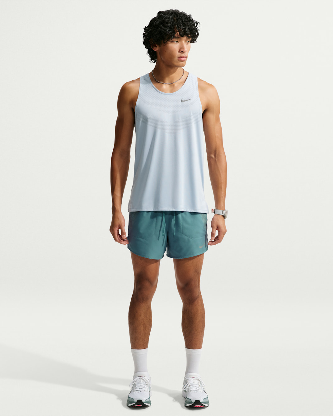 Nike Stride  Men's Dri-FIT Winterized 5" Brief-Lined Running Shorts - Smokey Blue