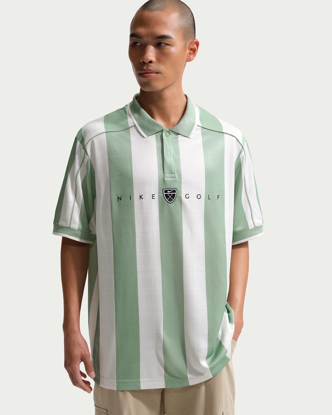 Nike Fairway Fresh Men's Dri-FIT Loose Short-Sleeve Golf Polo - Steam/Steam