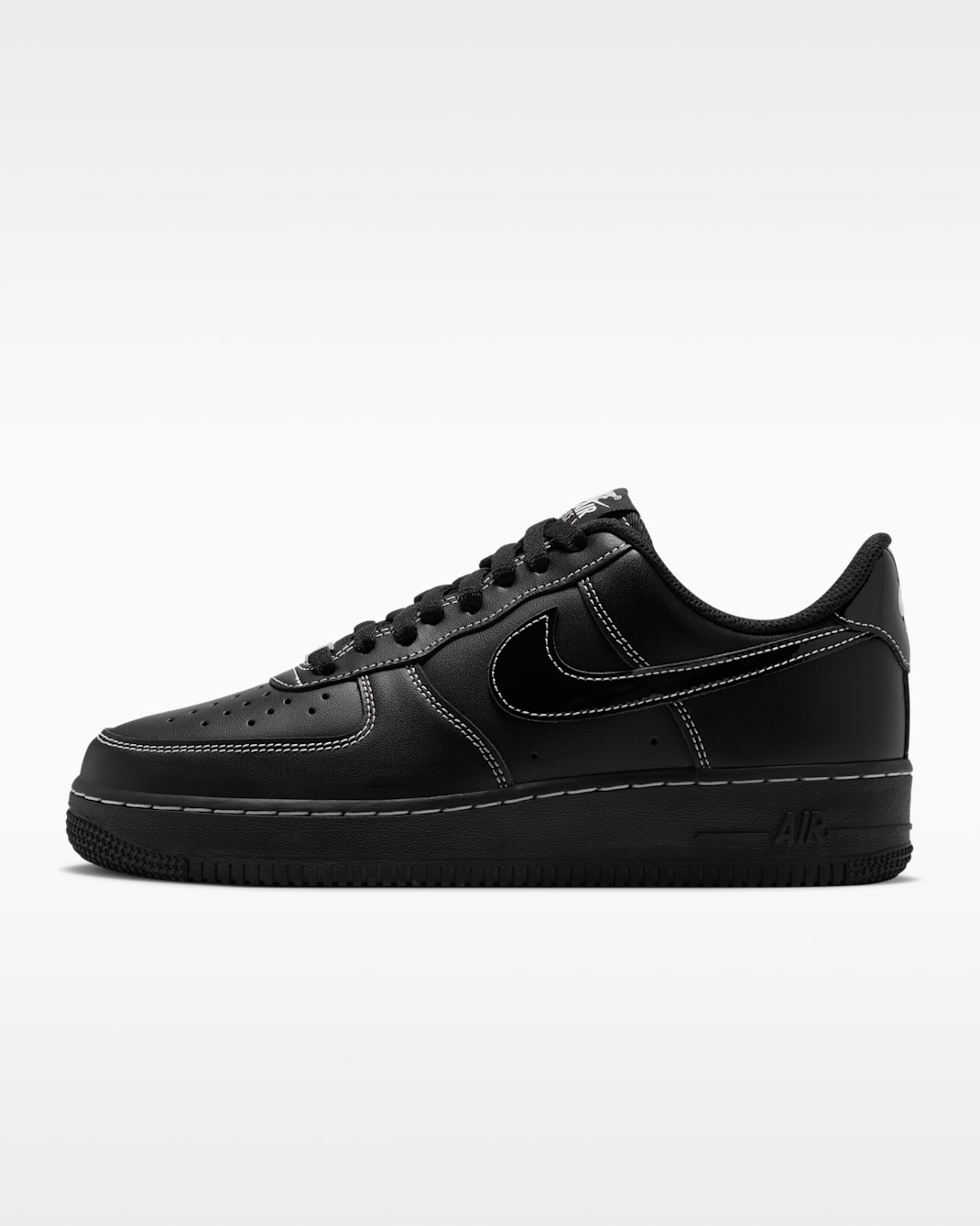 Nike Air Force 1 '07 Essential+ Women's Shoes - Black/White/Metallic Silver/Black