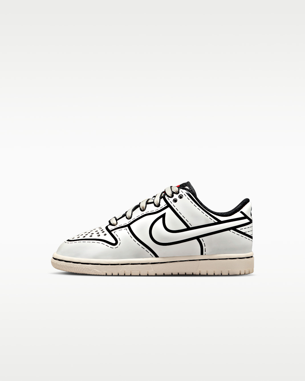 Nike Dunk Low x LEGO® Collection Little Kids' Shoes - Sail/Black/Rush Red/Sail