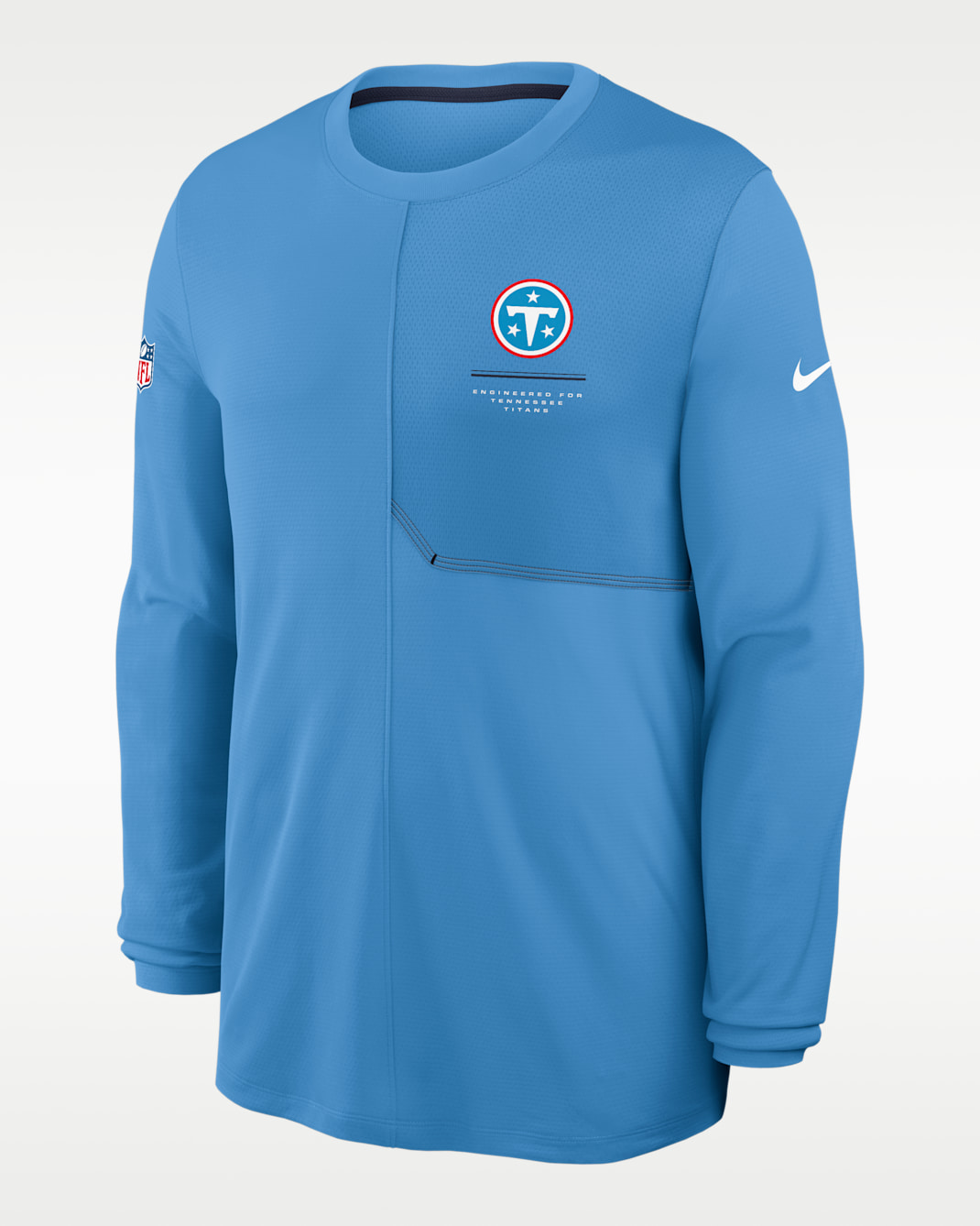 Tennessee Titans Sideline Coach Men's Nike Dri-FIT NFL Long-Sleeve Top - Coast/College Navy