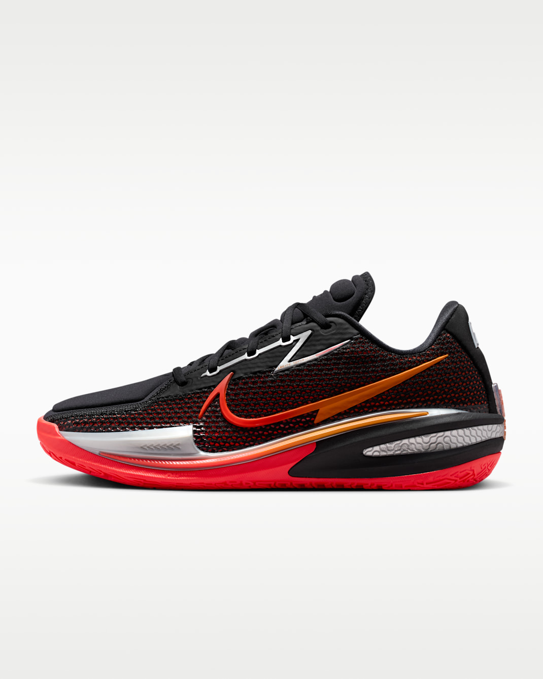 Nike G.T. Cut Basketball Shoes - Black/Bright Ceramic/Chrome/Bright Crimson
