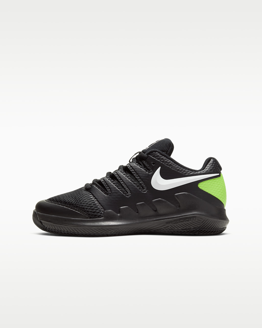 NikeCourt Jr. Vapor X Tennisschuh für jüngere/ältere Kinder - Schwarz/Volt/Weiß