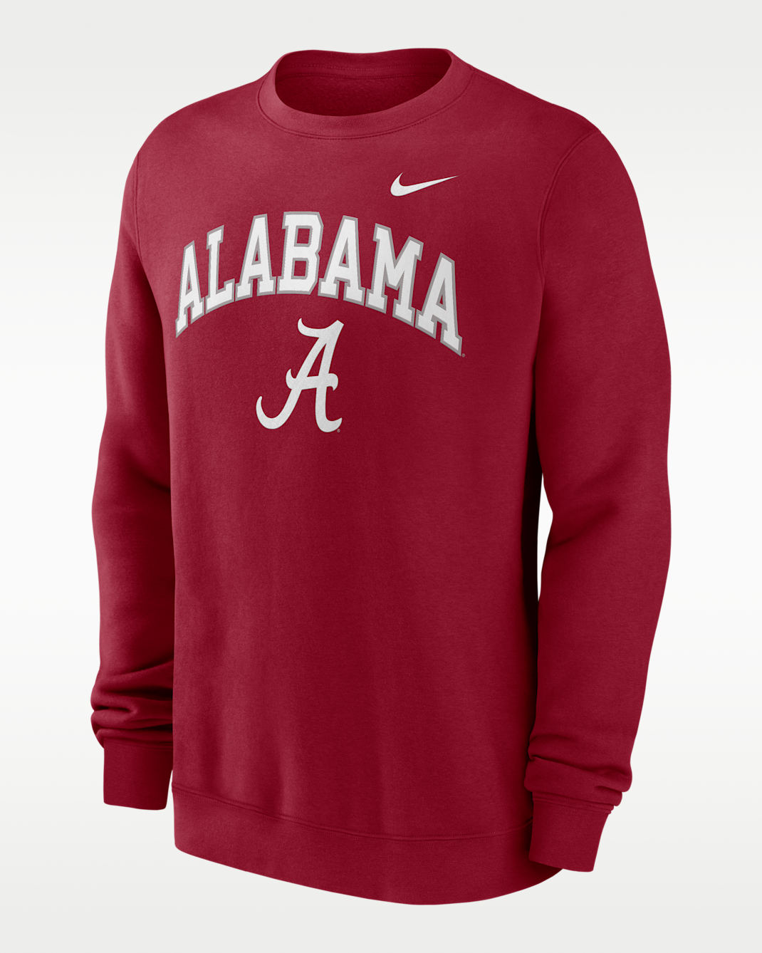 Sudadera de cuello redondo sin cierre universitaria Nike para hombre Alabama Arch - Carmesí team