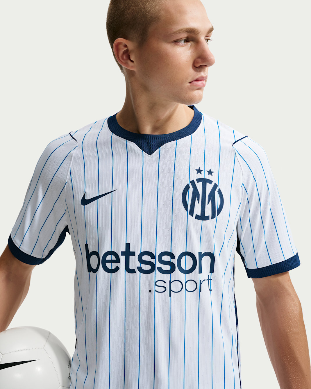 Inter Milan 2026/27 Match Away Men's Nike Aero-FIT Football Authentic Shirt - White/Blue Void/Blue Void