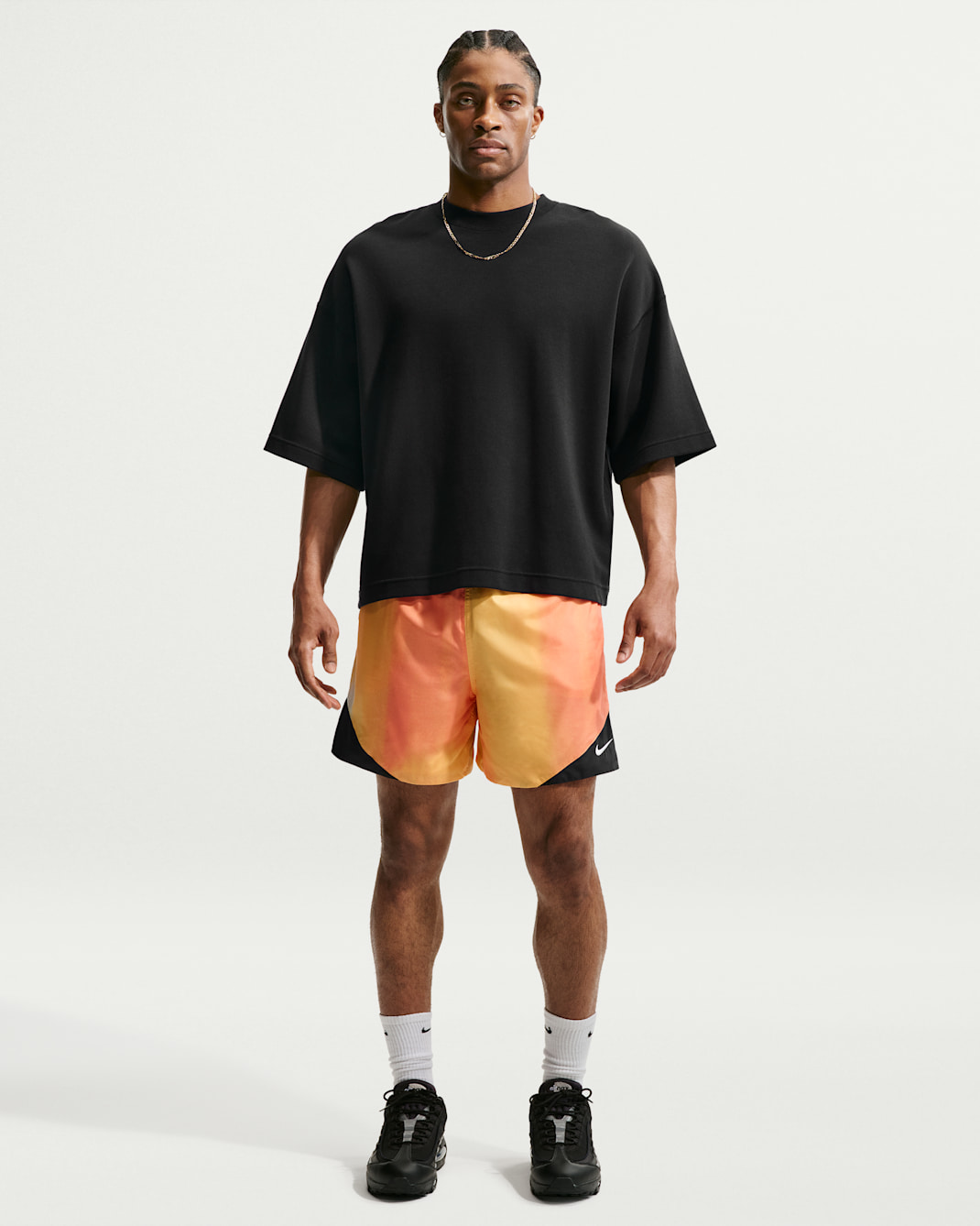 Nike Windrunner "Sunset" Men's Lightweight Shorts - Topaz Gold/White