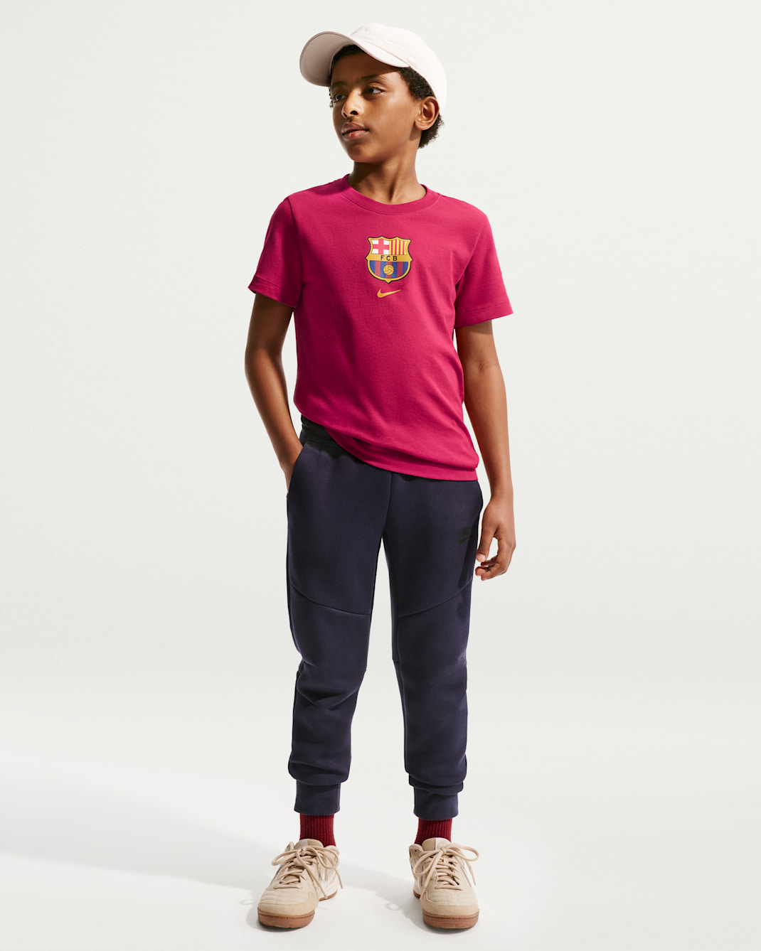 FC Barcelona Big Kids' Nike Soccer T-Shirt