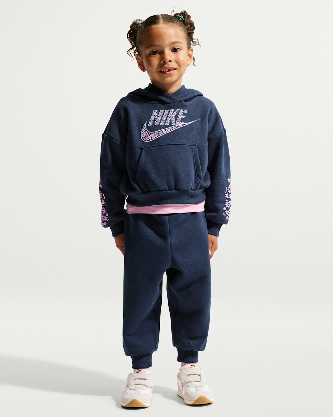 Nike Retro Remix Toddler Hoodie and Joggers Set - Midnight Navy