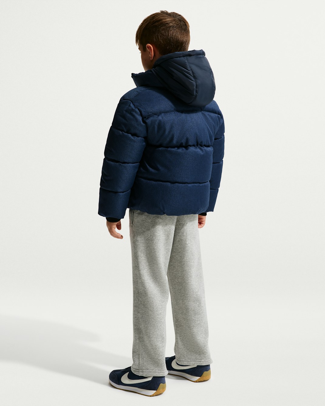 Nike Little Kids' Heathered Twill Puffer Jacket