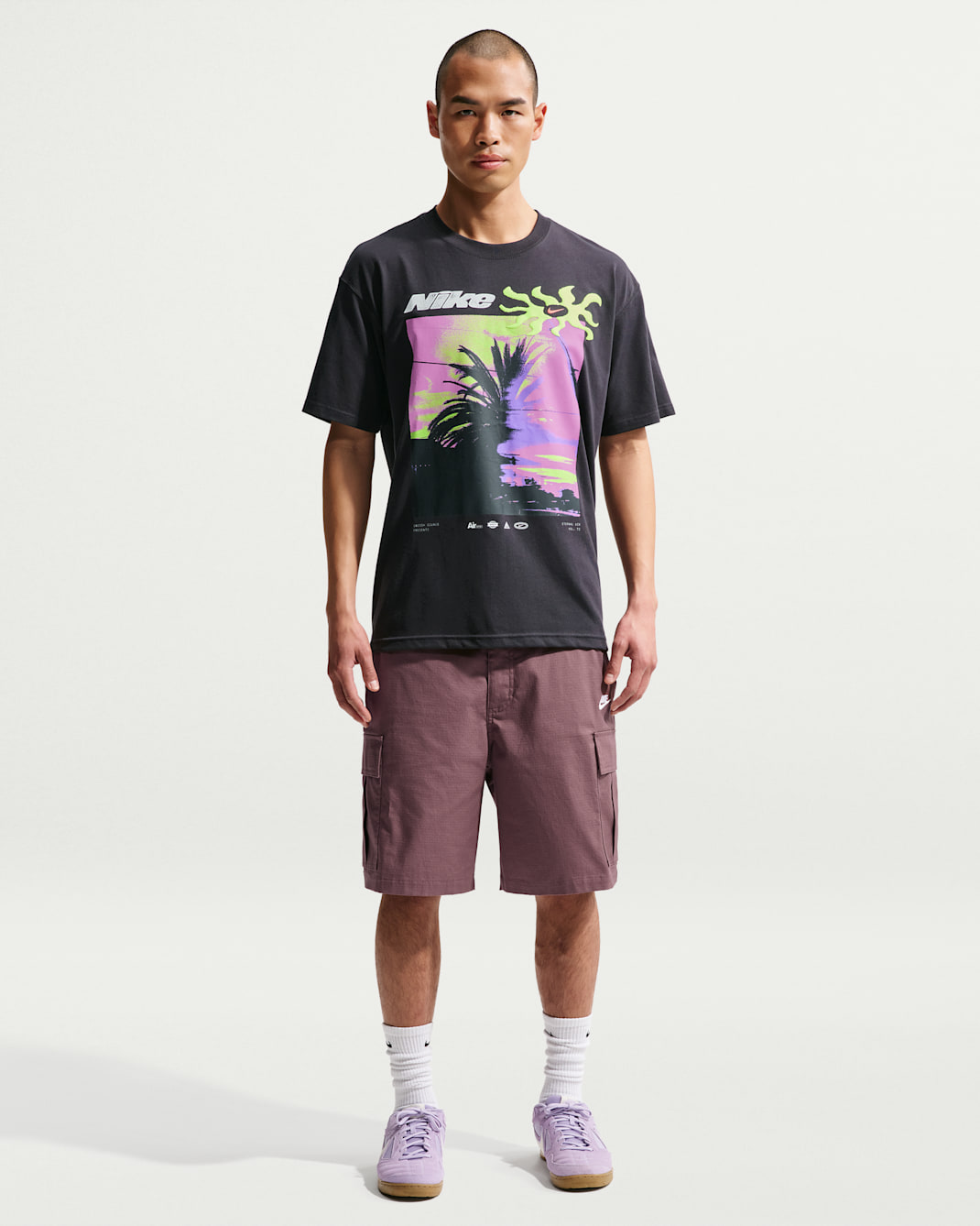 나이키 클럽 남성 우븐 카고 쇼츠 - 타투/화이트