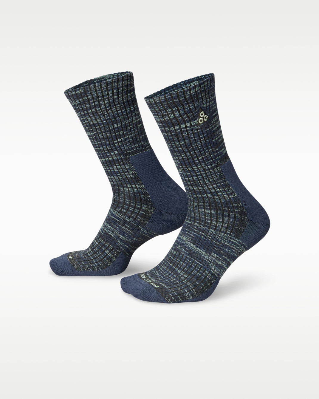 Nike ACG Everyday Cushioned Crew Socks (1 Pair) - Thunder Blue/Thunder Blue/Barely Volt