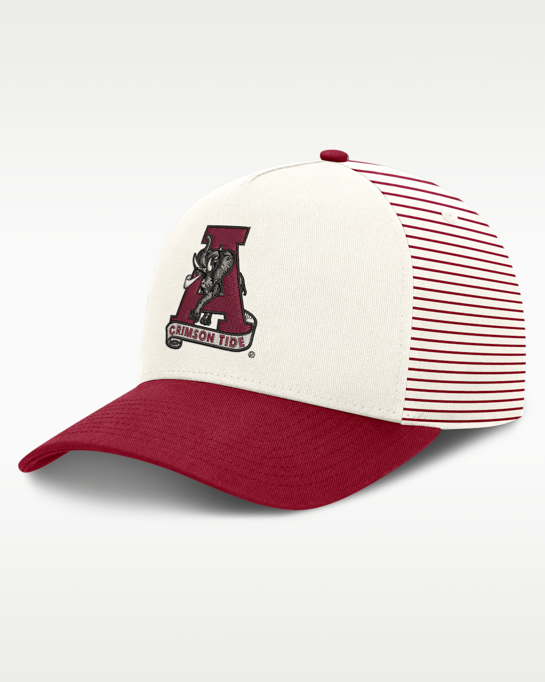 Alabama Rise Men's Nike Dri-FIT College A-Frame Adjustable Hat - White