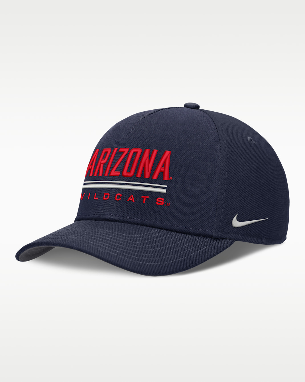 Arizona Sideline Practice Rise Men's Nike Dri-FIT College Adjustable Hat - Navy