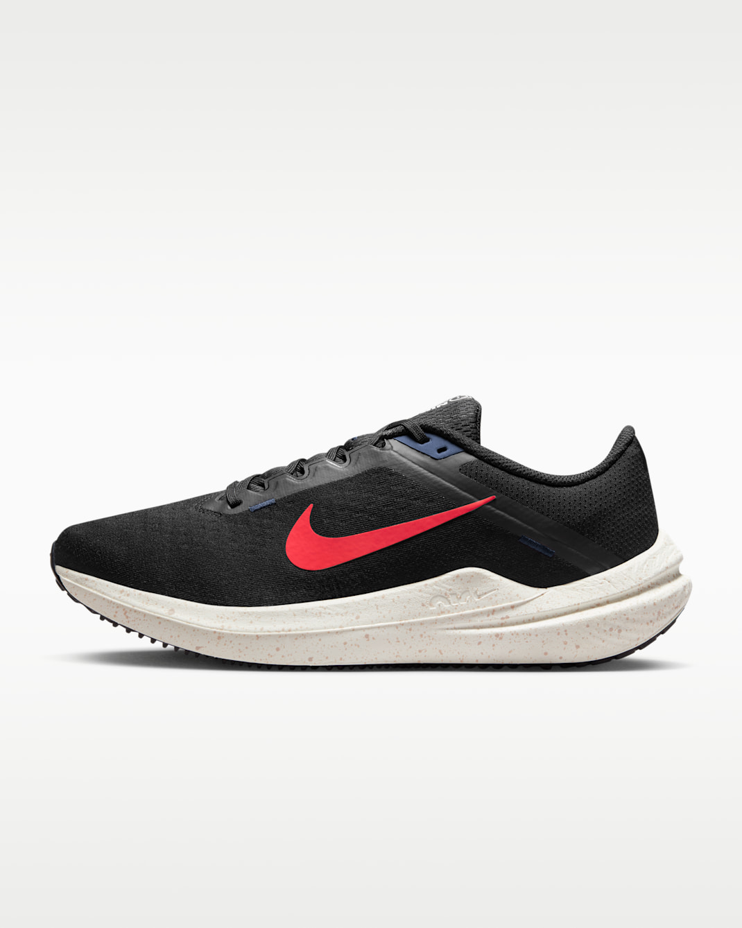 Nike Winflo 10 Men's Road Running Shoes - Black/Obsidian/Sail/Bright Crimson