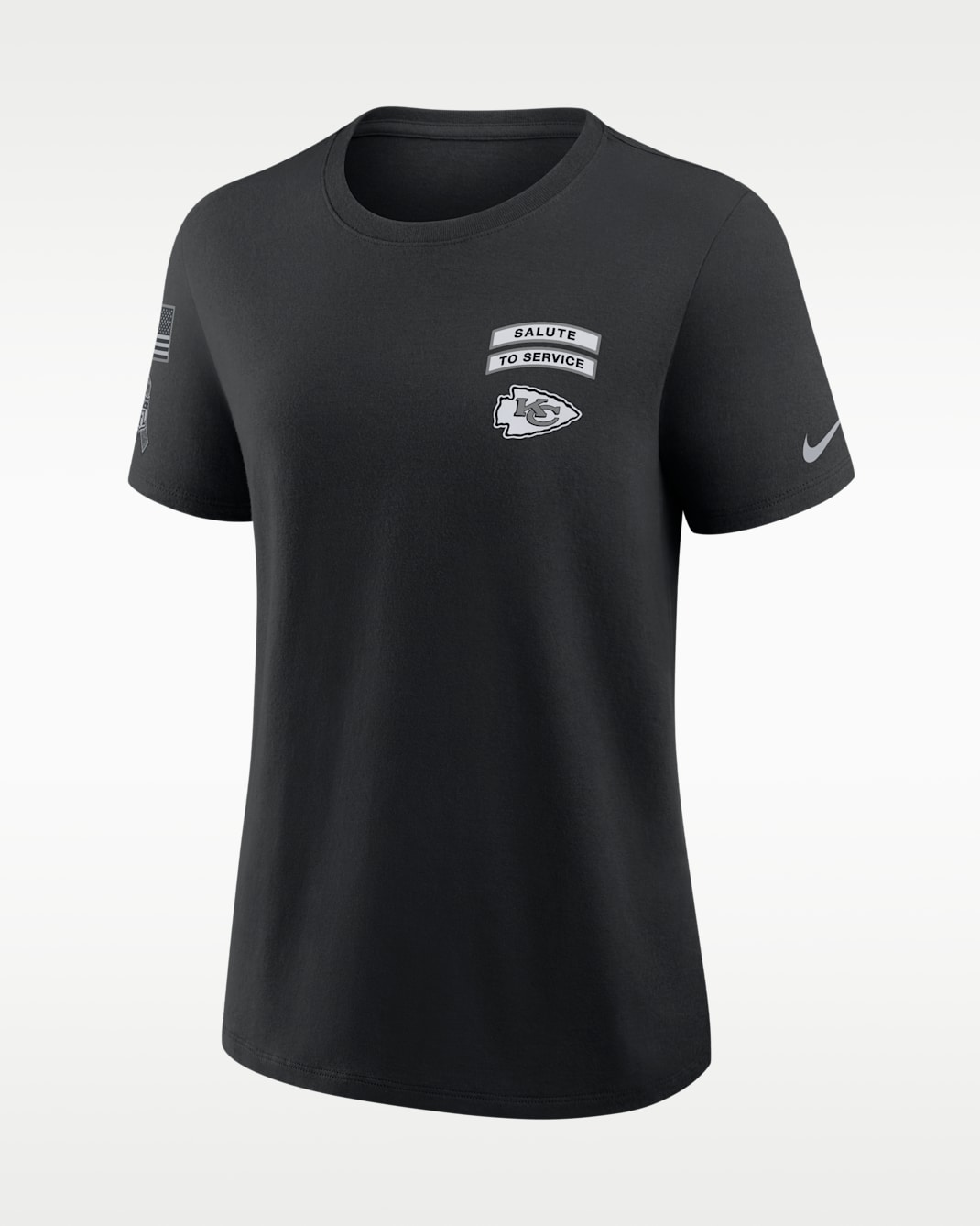 Kansas City Chiefs Salute to Service Women's Nike NFL T-Shirt - Black