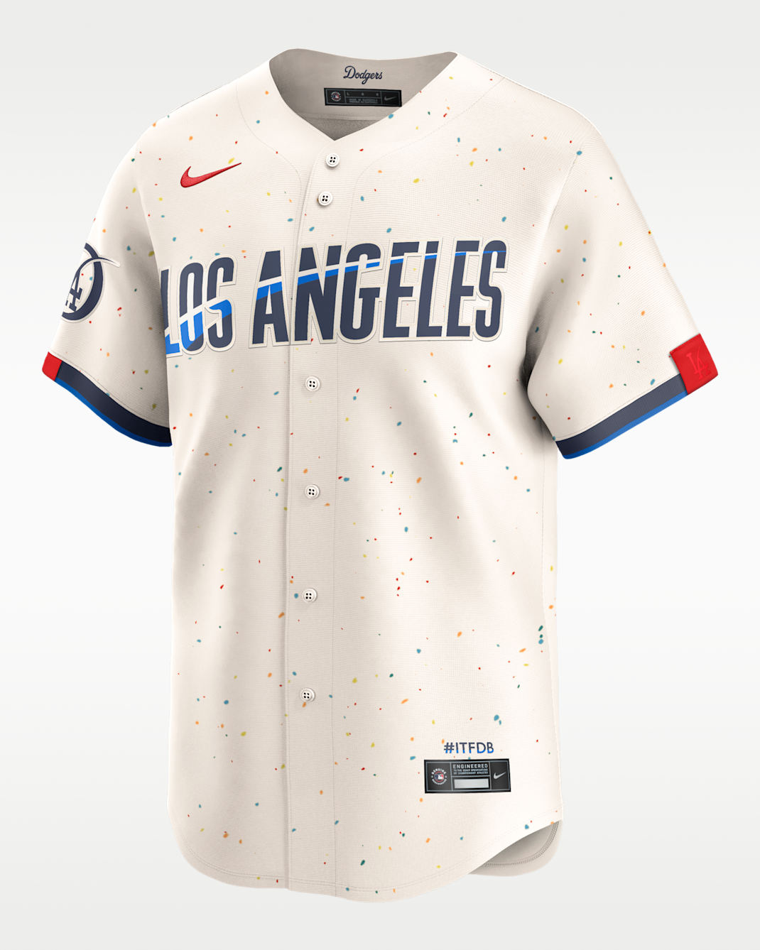 Jersey Nike de la MLB Limited para hombre Los Angeles Dodgers - Leche de coco