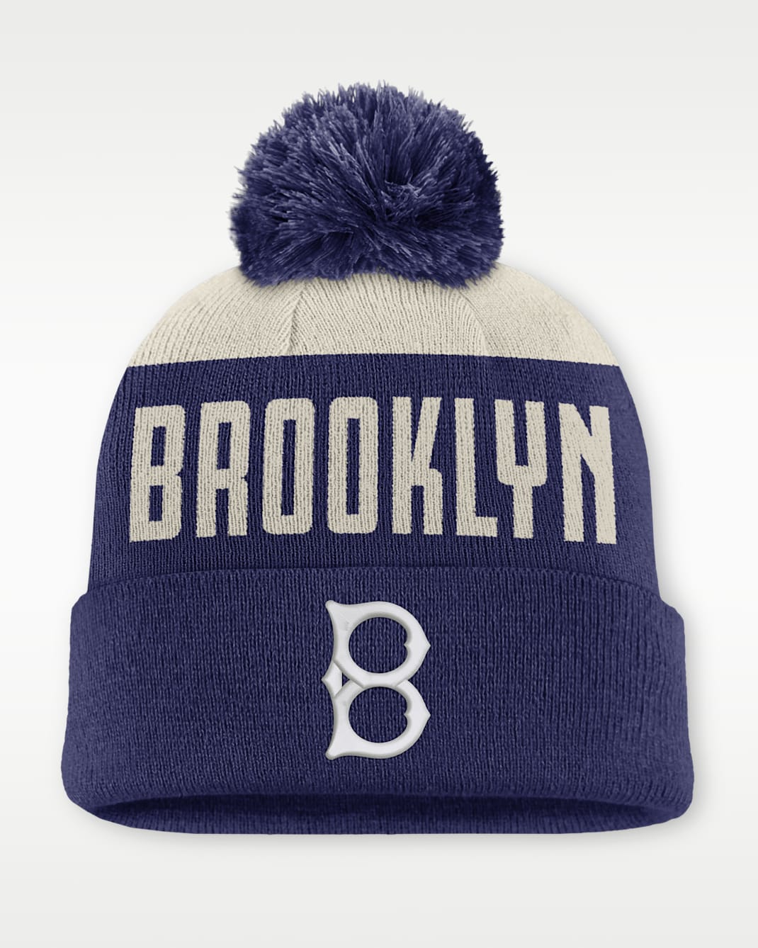 Brooklyn Dodgers Cooperstown Peak Men's Nike MLB Cuffed Pom Beanie