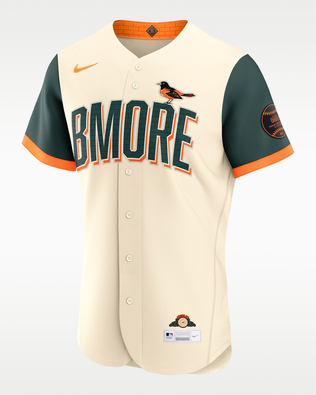 Baltimore Orioles City Connect Men's Nike MLB Authentic Jersey - Natural