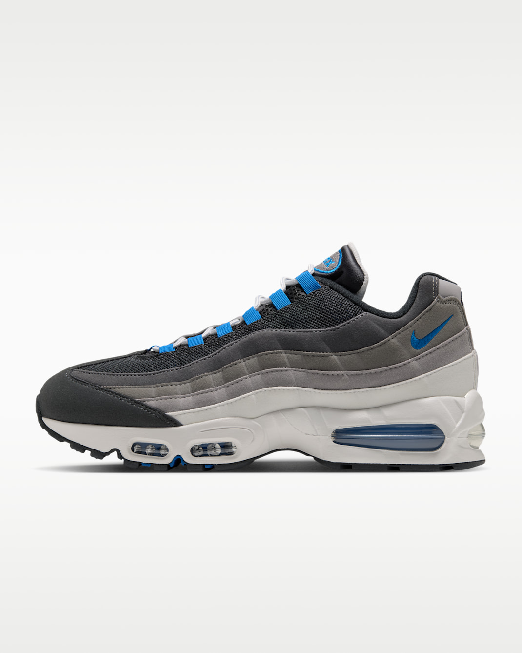 Nike Air Max 95 Big Bubble Premium Men's Shoes - Anthracite/Light Graphite/Light Charcoal/Blue Spark