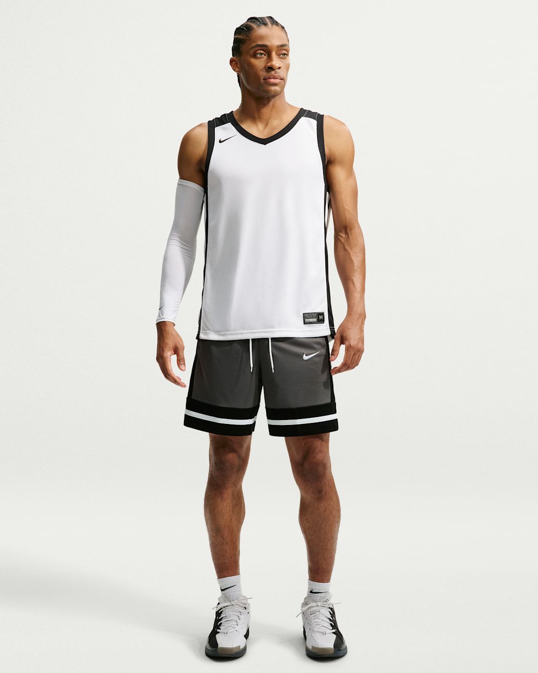 Nike Men's Dri-FIT 8" Basketball Shorts - Black/Iron Grey