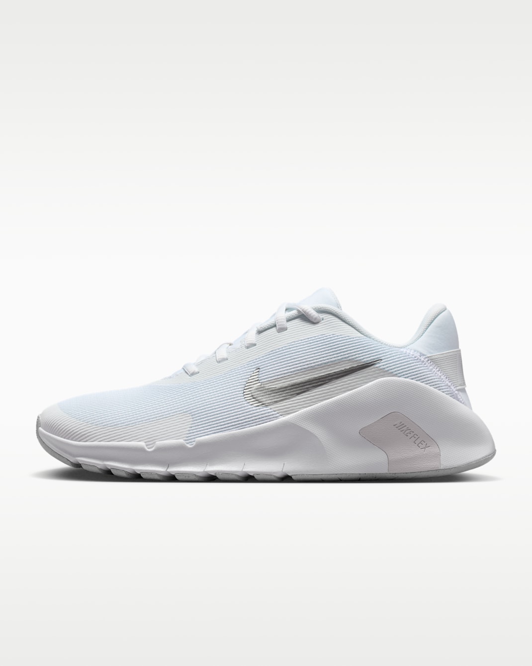 Nike Flex Train Women's Workout Shoes - White/Photon Dust/Metallic Silver