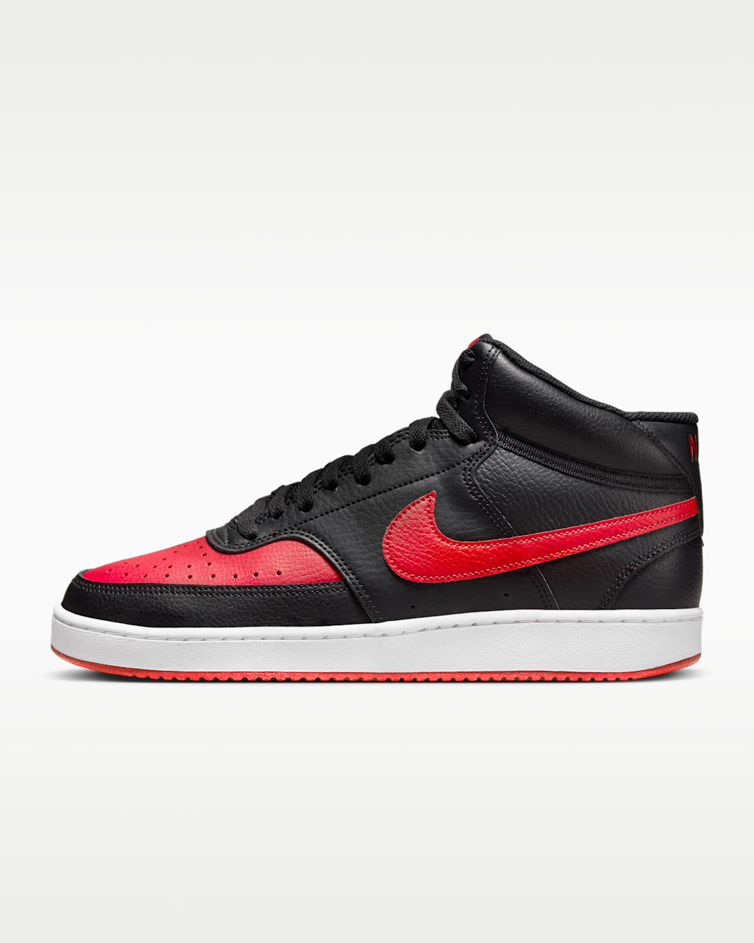 Calzado para hombre Nike Court Vision Mid - Negro/Blanco/Rojo universitario