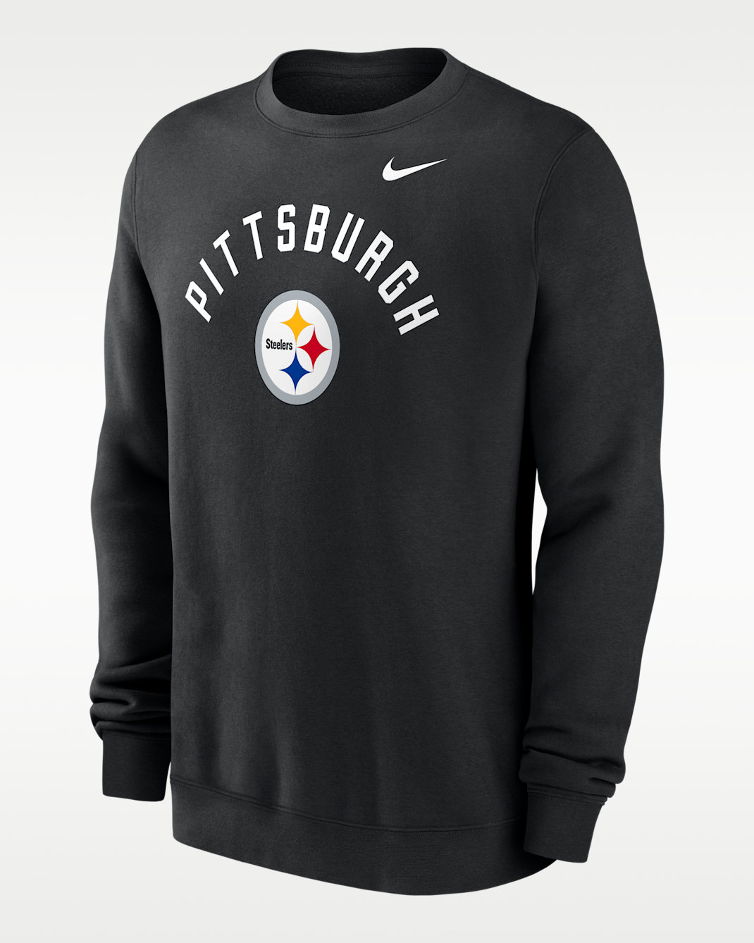 Pittsburgh Steelers Club Men's Nike NFL Pullover Crew - Black