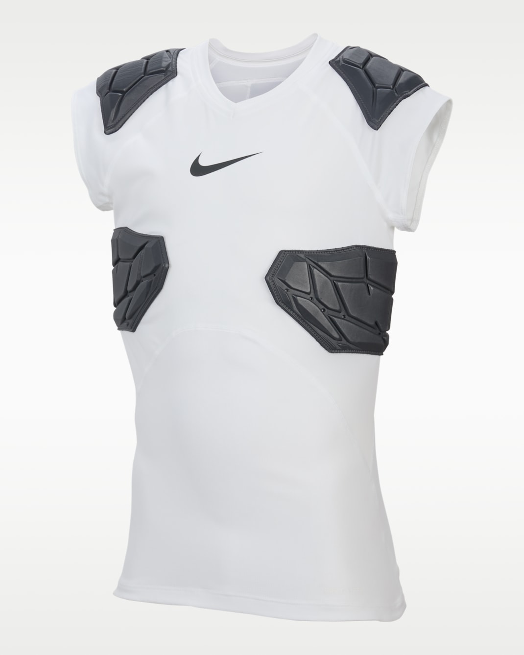 Nike Pro Big Kids' (Boys') HyperStrong Football Top - White
