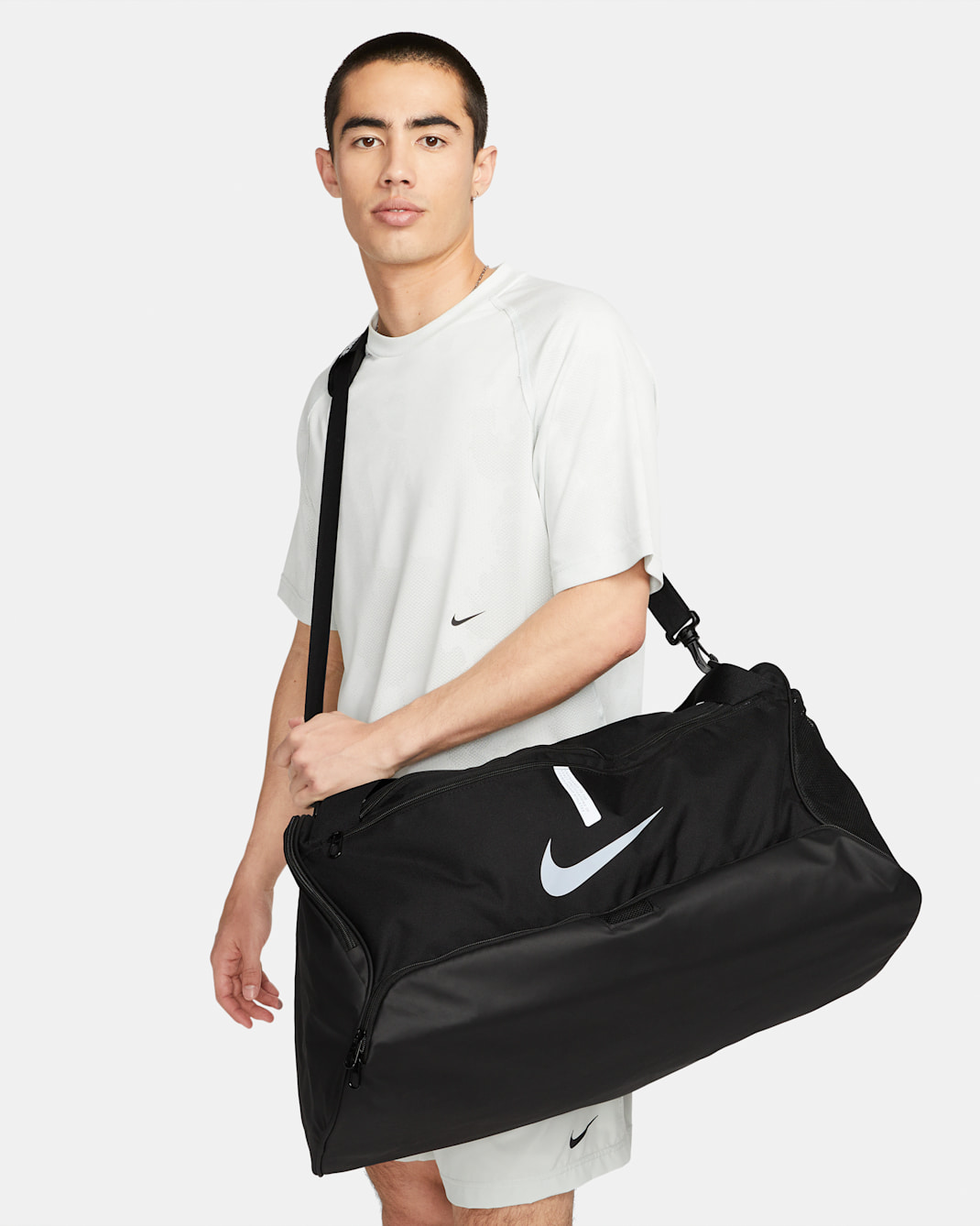 Nike Academy Team Voetbaltas (medium, 60 liter) - Zwart/Zwart/Wit