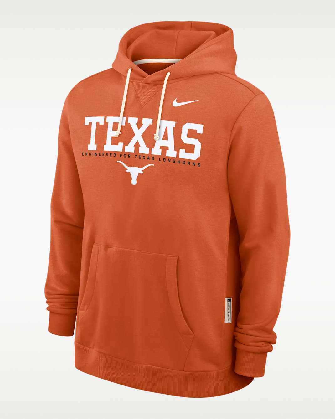 Sudadera con gorro sin cierre universitaria Nike Dri-FIT para hombre Texas Sideline - Naranja quemado