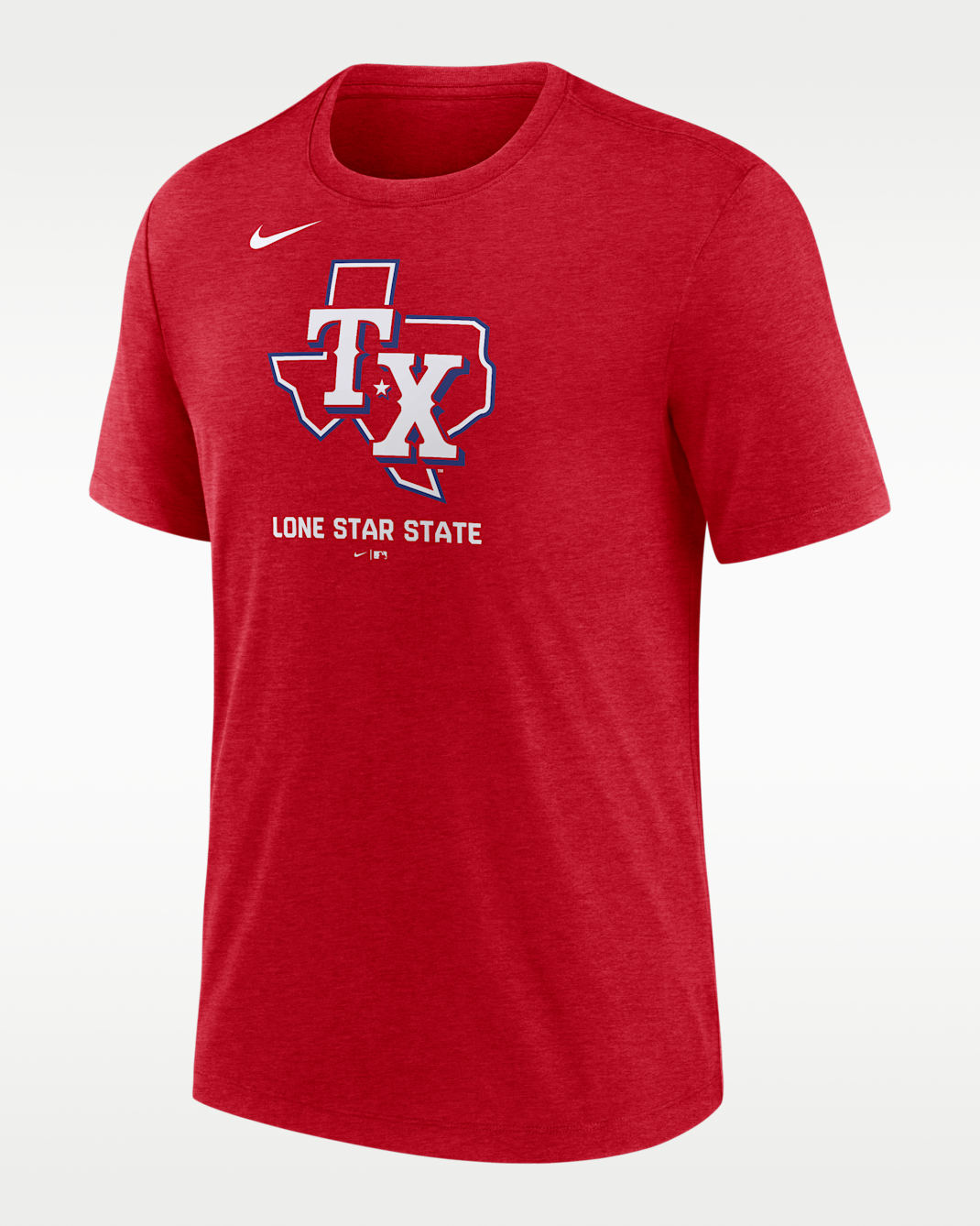 Texas Rangers Logo Men's Nike MLB T-Shirt - Red