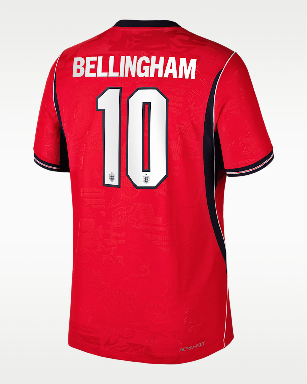 Jude Bellingham England National Team 2026 Match Away Men's Nike Dri-FIT ADV Soccer Jersey - Red