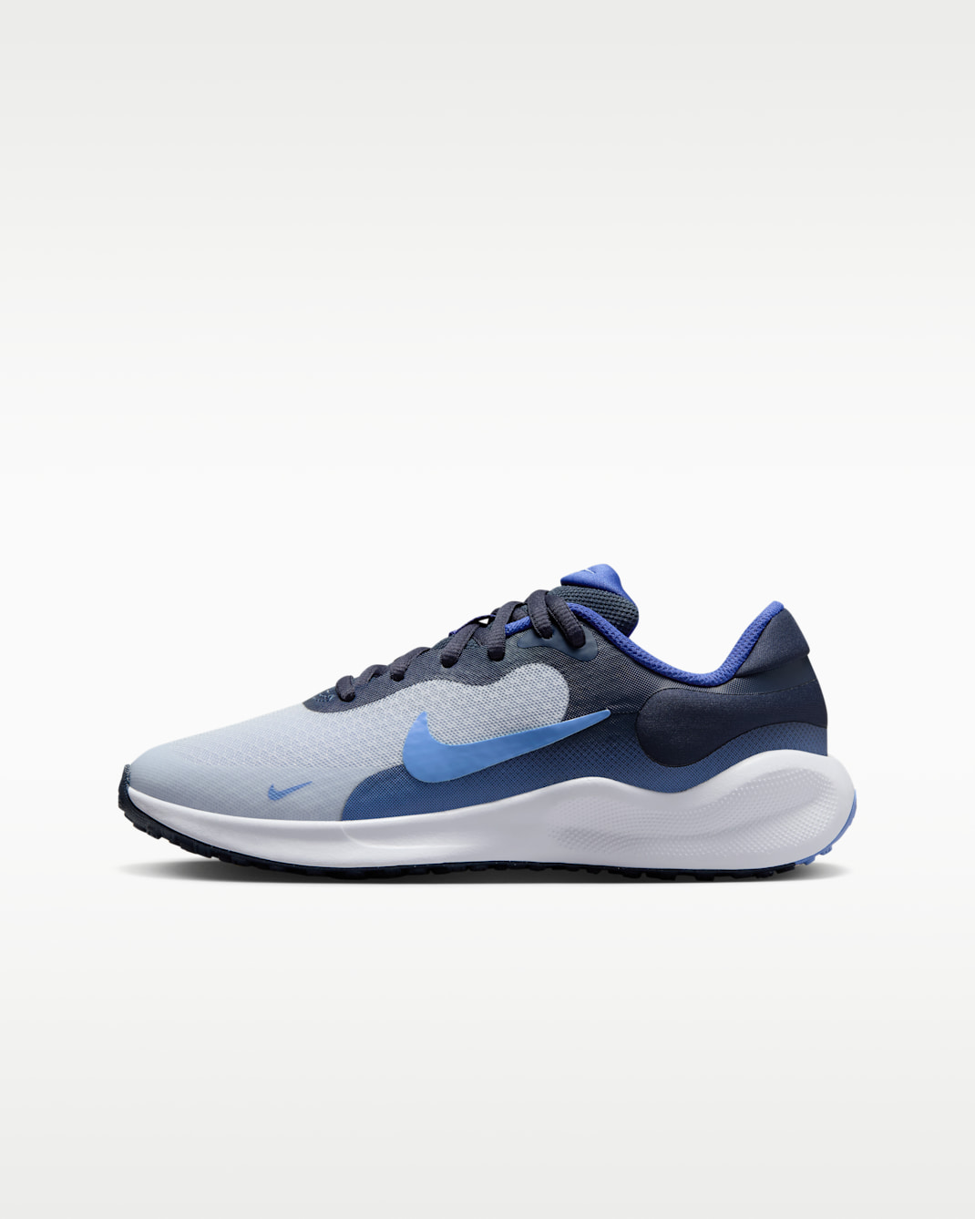 Nike Revolution 7 Older Kids' Road Running Shoes - Football Grey/Thunder Blue/Astronomy Blue/Royal Pulse
