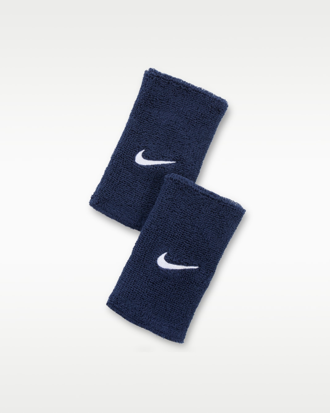 Muñequeras reversibles (paquete de 2) Nike Swoosh Classic - Azul marino universitario/Blanco/Azul marino universitario