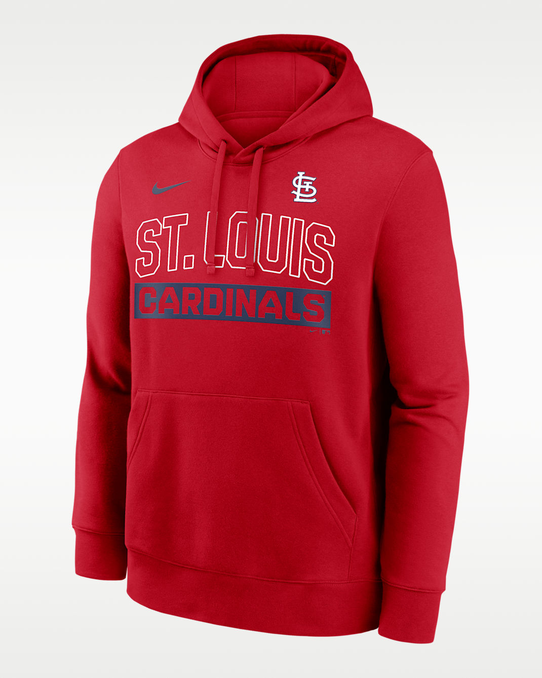 St. Louis Cardinals Club Men's Nike MLB Pullover Hoodie - Red