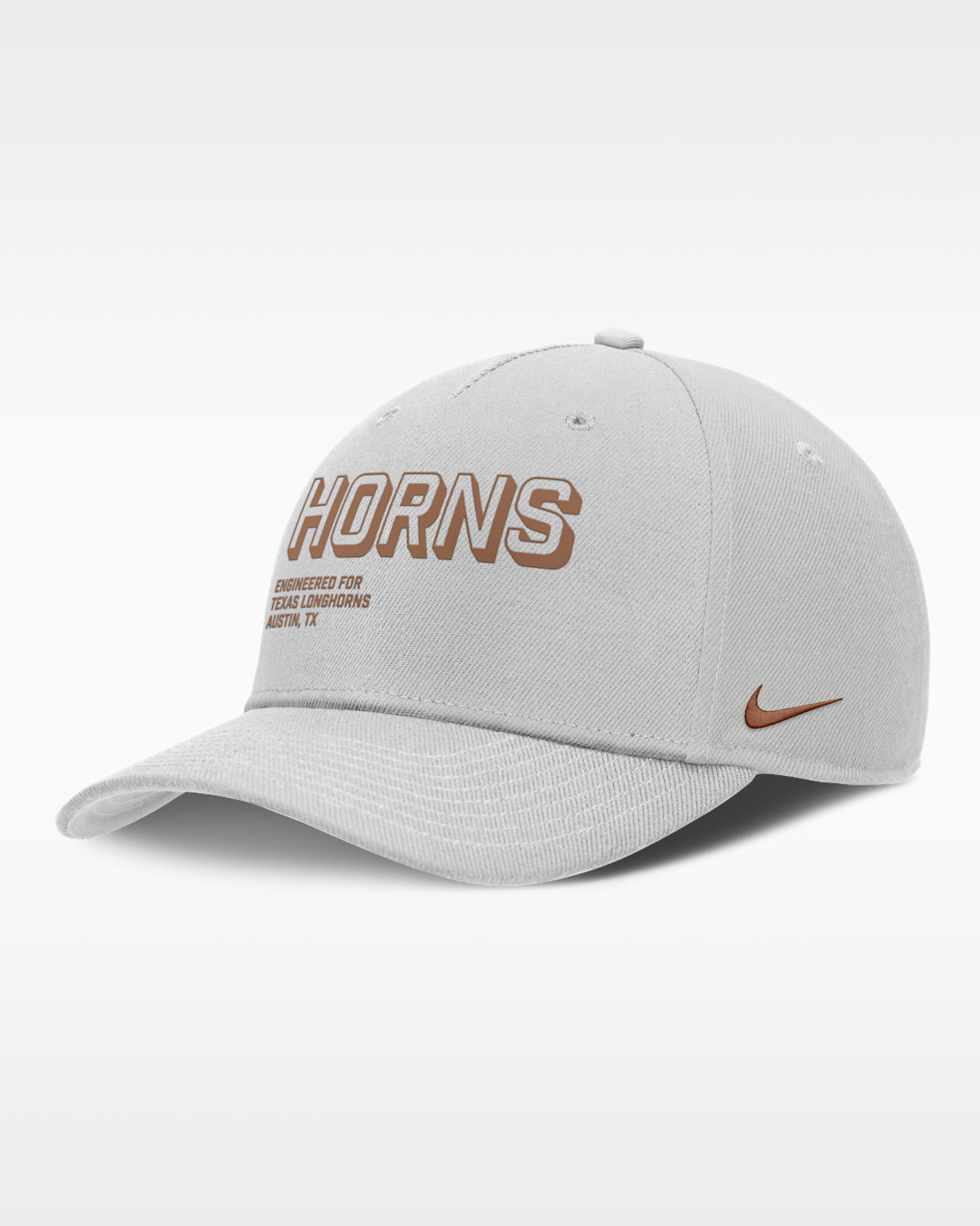 Gorra universitaria Nike ajustable para hombre Texas On-Field Primetime Rise - Gris
