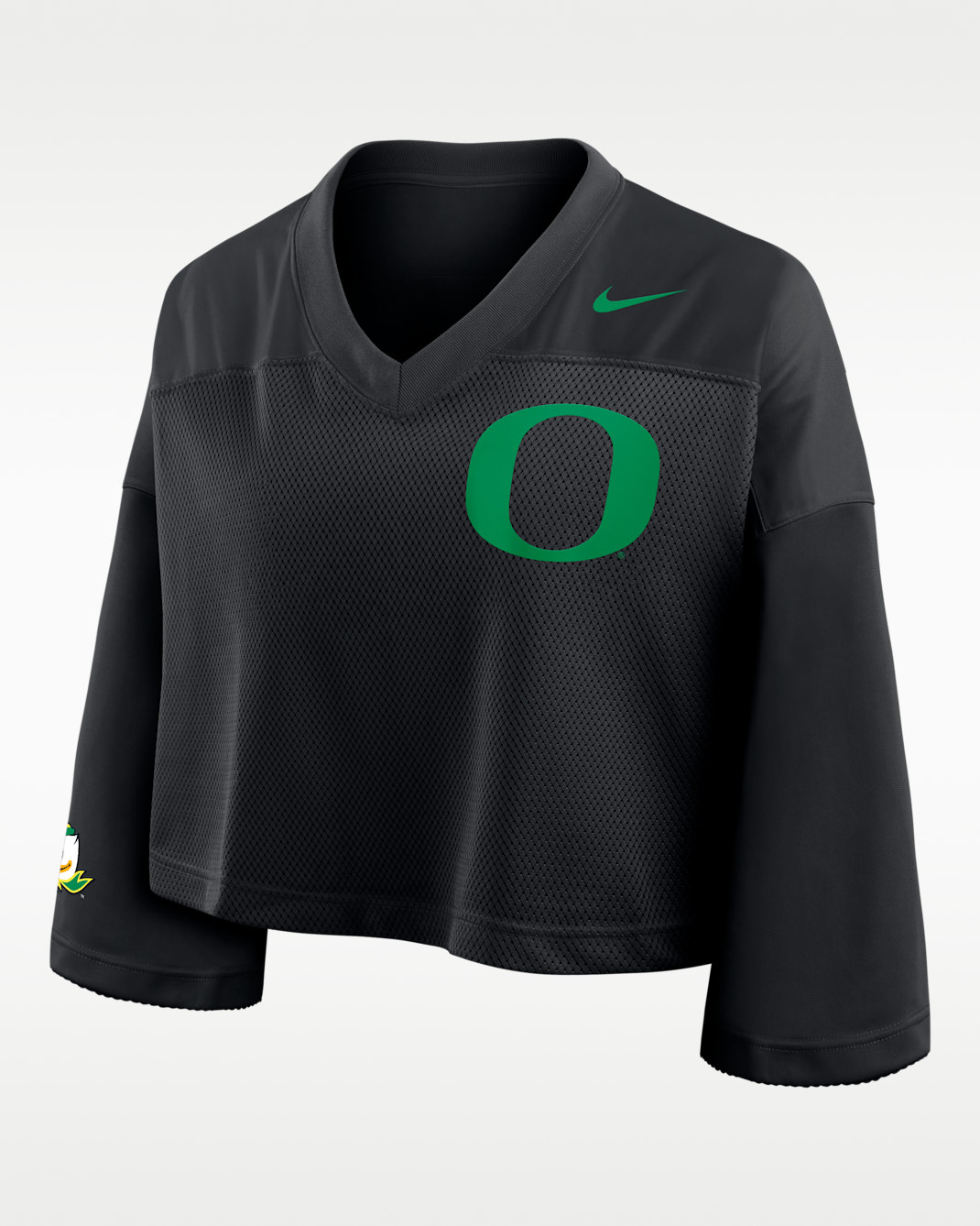 Oregon Jersey Women's Nike Dri-FIT College Cropped Top - Black