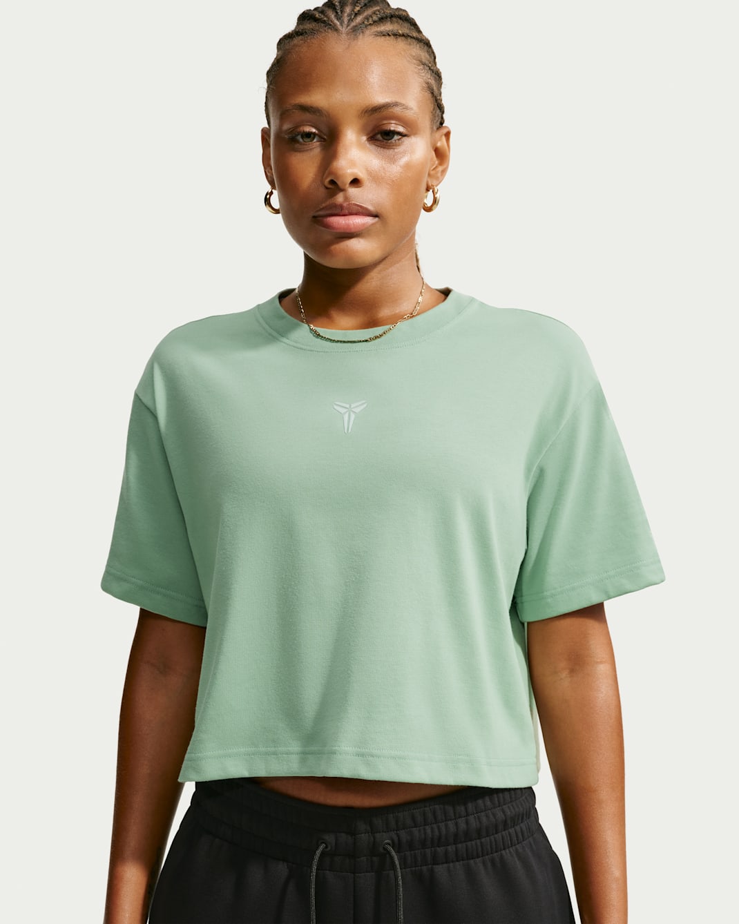 Kobe Women's Dri-FIT Cropped Basketball T-Shirt - Steam